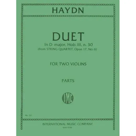 International Haydn Duett D-Dur Op.102 Violin-Noten