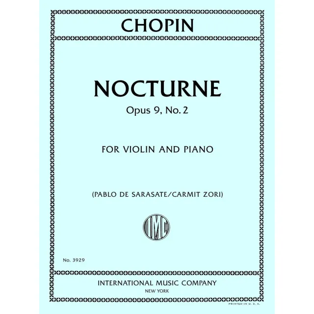 International Chopin Nocturne Op 9 Nr 2 Violinnoten mit Klavier