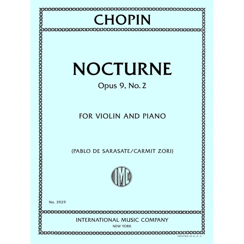 International Chopin Nocturne Op 9 Nr 2 Violinnoten mit Klavier
