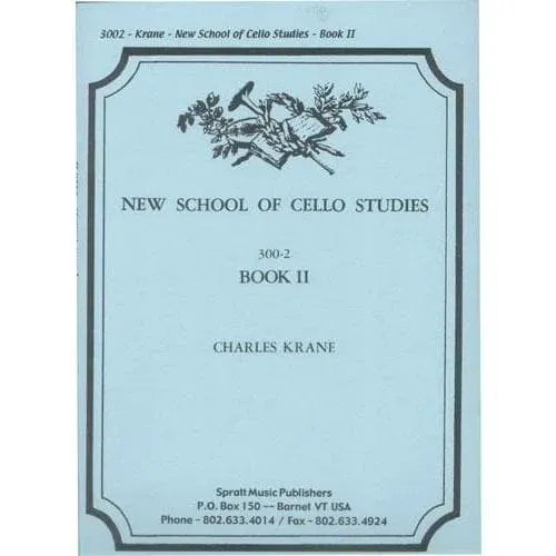 Spratt Krane New School Book 2 Etüden Cello solo mittel