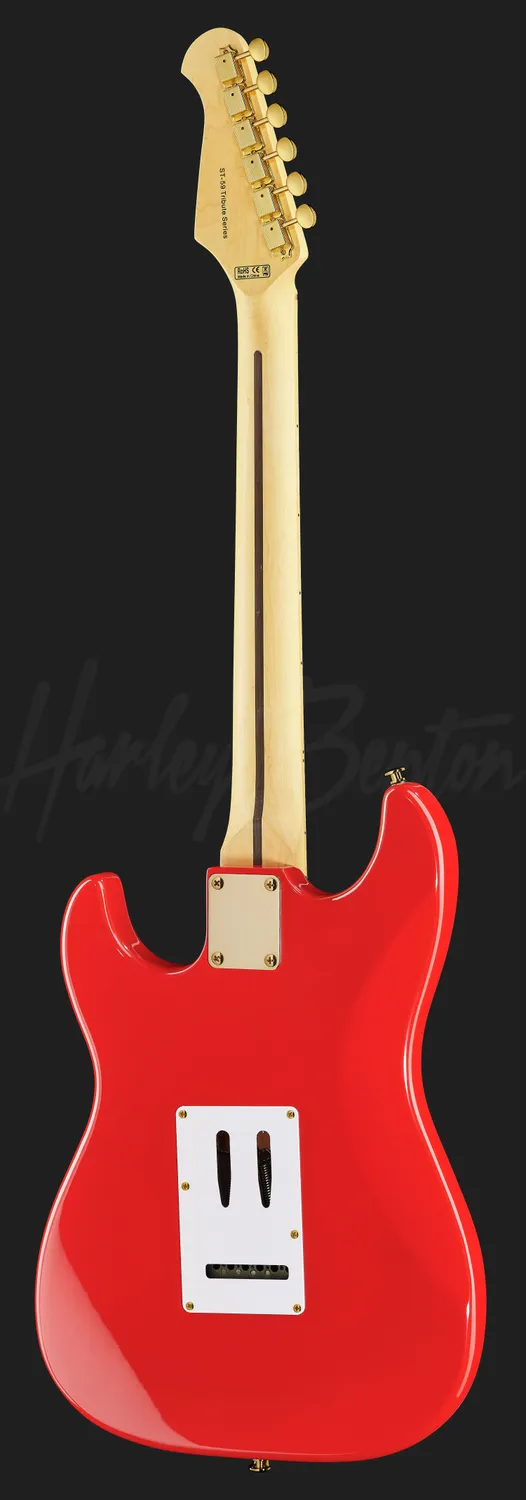 Harley Benton ST-59HM E-Gitarre Fiesta Red Vintage