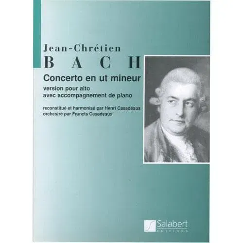 Salabert Bach J.C. Concerto c-Moll Noten Viola Klavier Urtext
