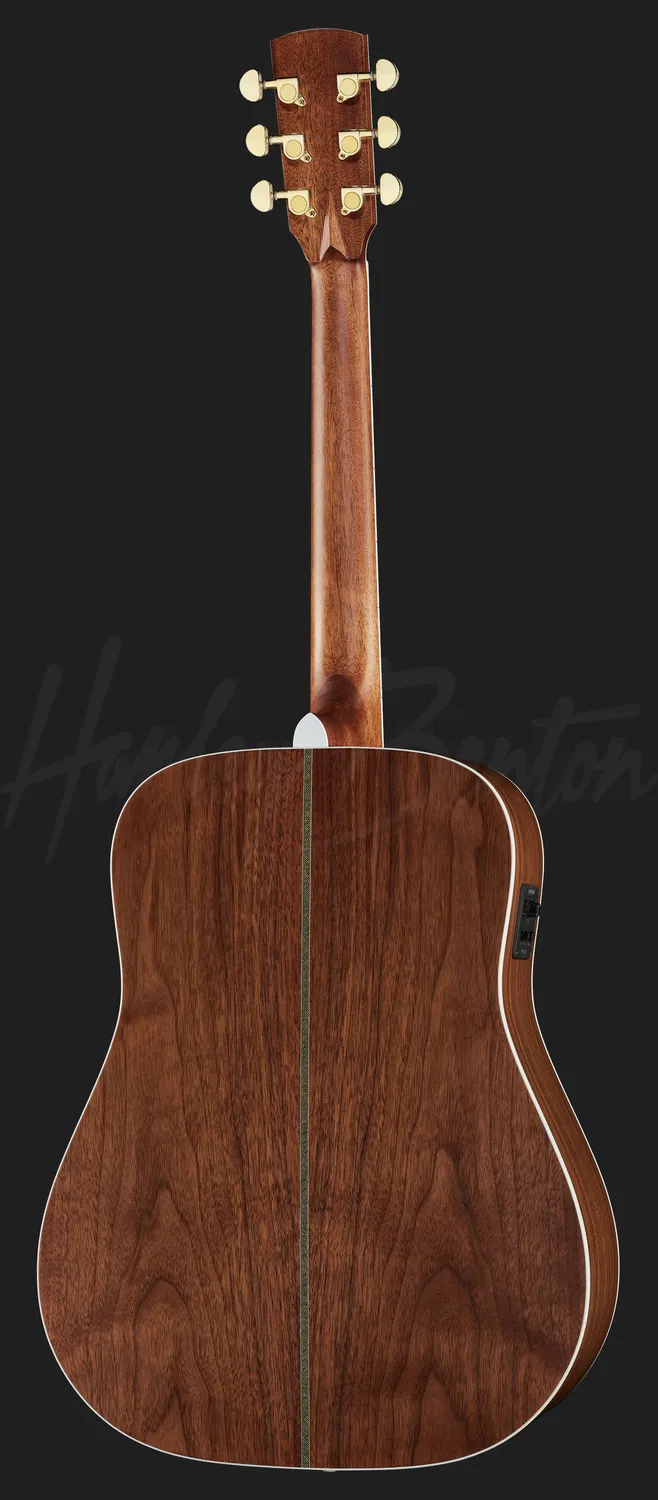 Harley Benton Custom CLD-41SE Westerngitarre Dreadnought Walnuss