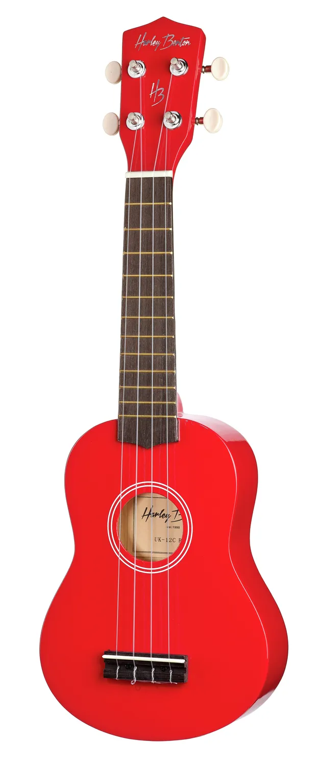 Harley Benton HBUK12 Sopran-Ukulele Rot Ahorn