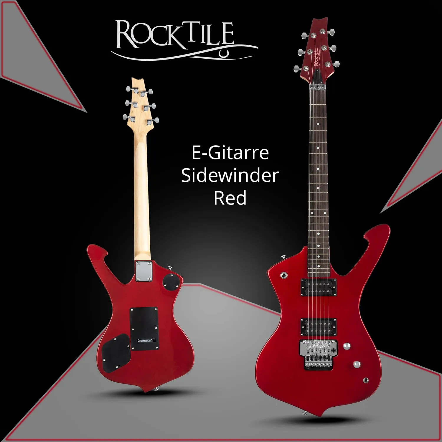 Rocktile Sidewinder MG-3012 E-Gitarre Metallic Red