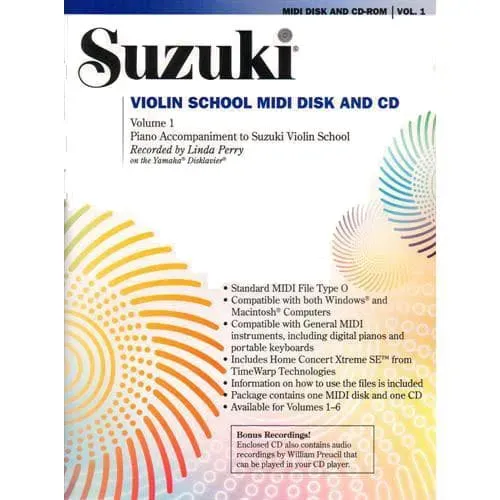Suzuki Violin School 1 Klavierbegleitung MIDI CD-ROM