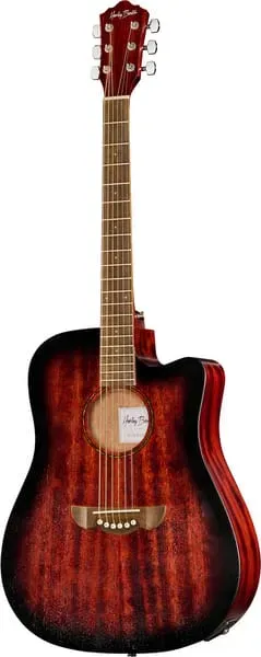 Harley Benton Delta Blues DCE Westerngitarre Mahagoni Cut