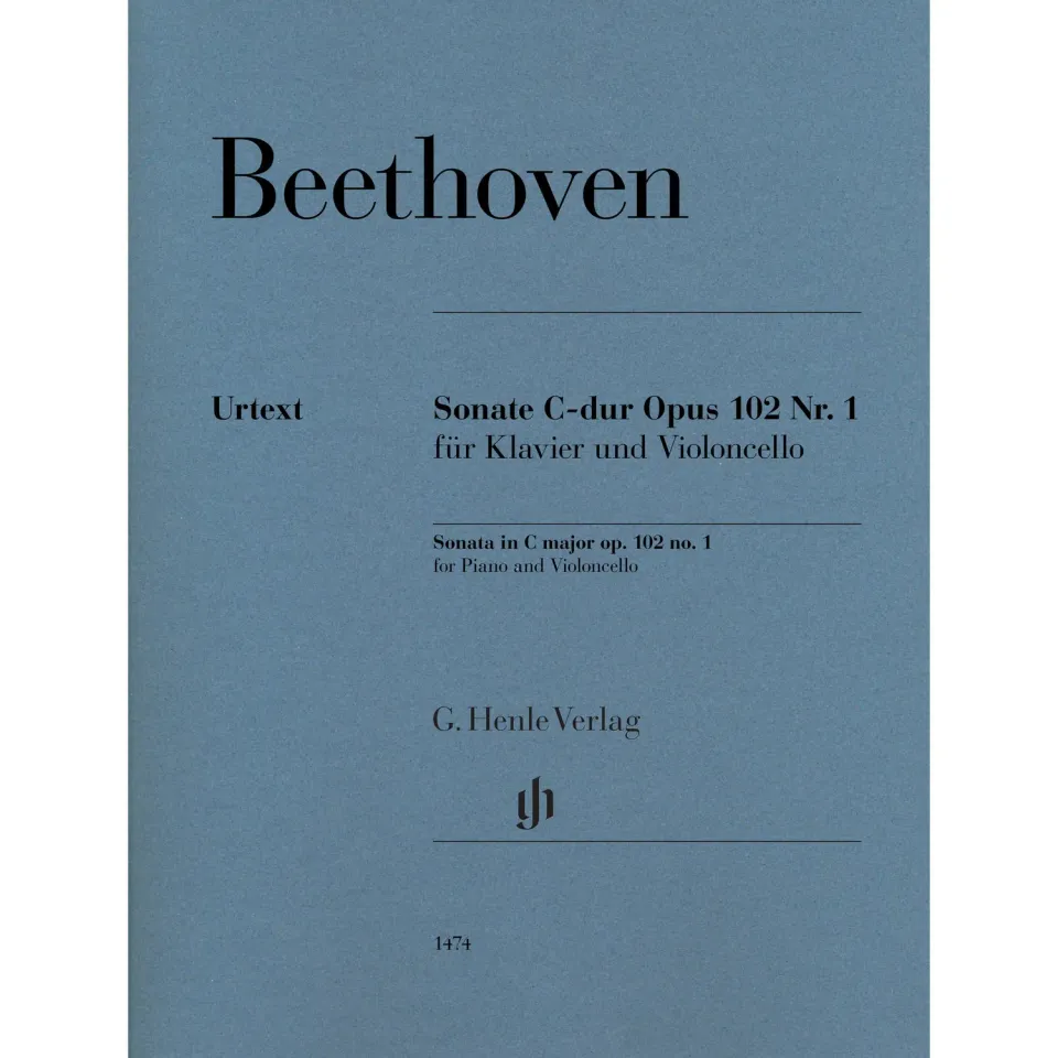 Shar Music Beethoven Op.102 Nr.1 Cello Klavier Noten Henle