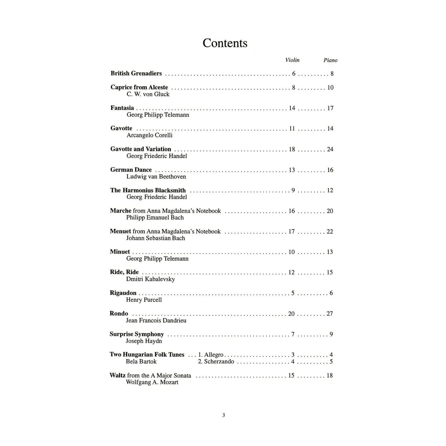 Mel Bay Solo Pieces Beginning Violin Notenheft Violine Klavier