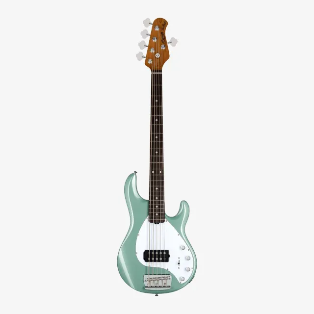 Sterling StingRay RAY35 E-Bass 5-saitig Dorado Green aktiv