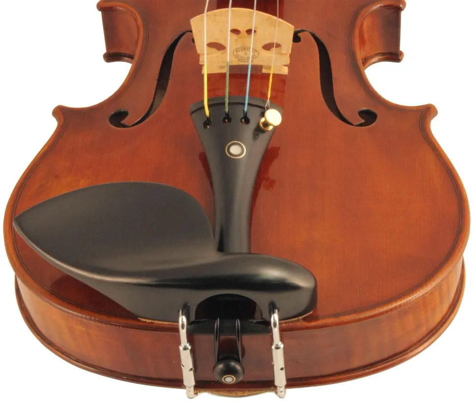 Strad Violine Kinnhalter Ebenholz groß Wölbung