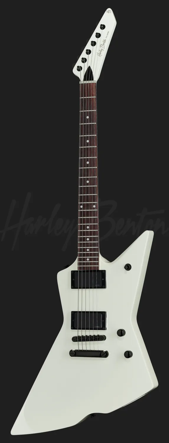Harley Benton Rock EX-84 Modern EMG E-Gitarre Vintage White