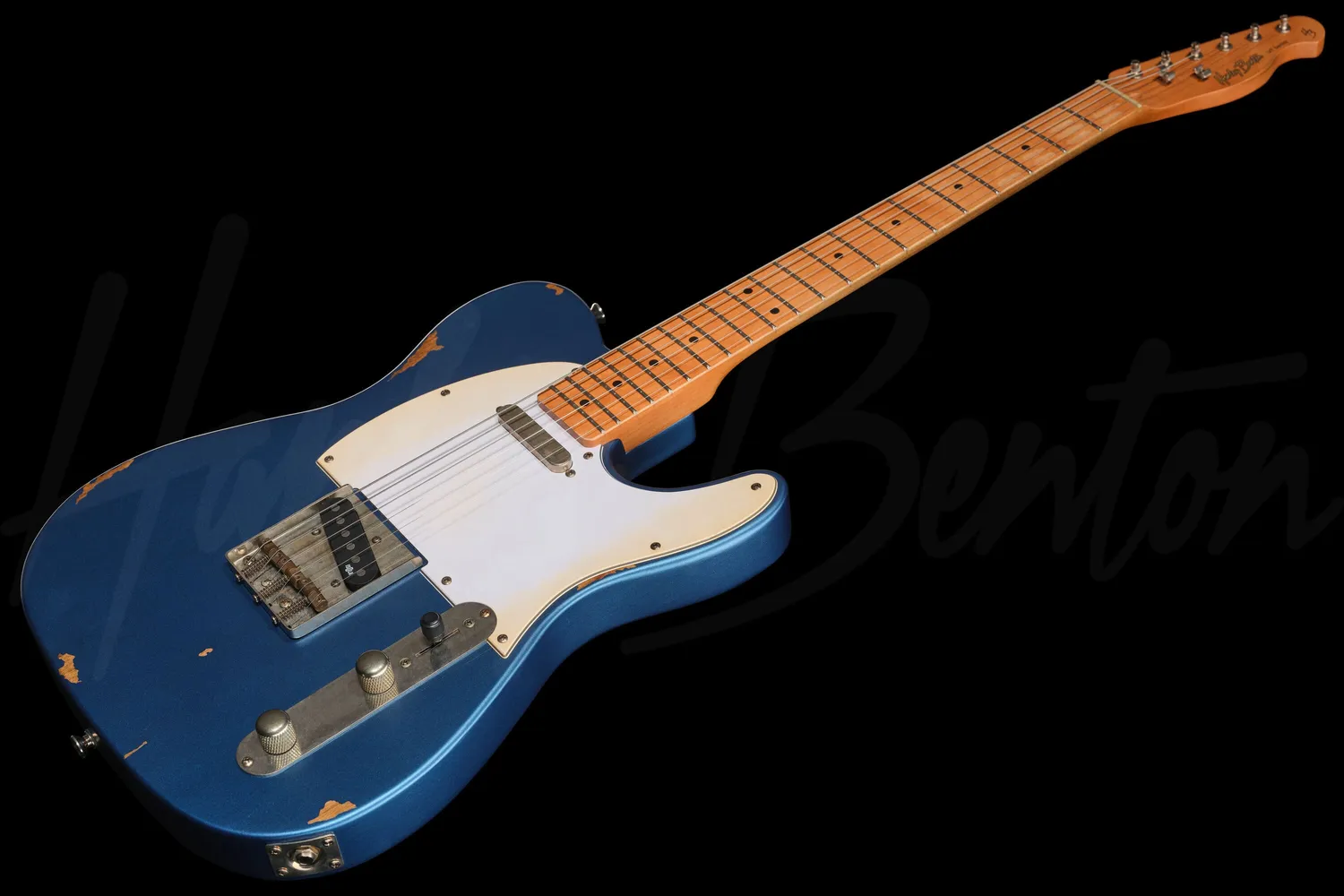 Harley Benton TE-62LA MN E-Gitarre Lake Placid Blue aged