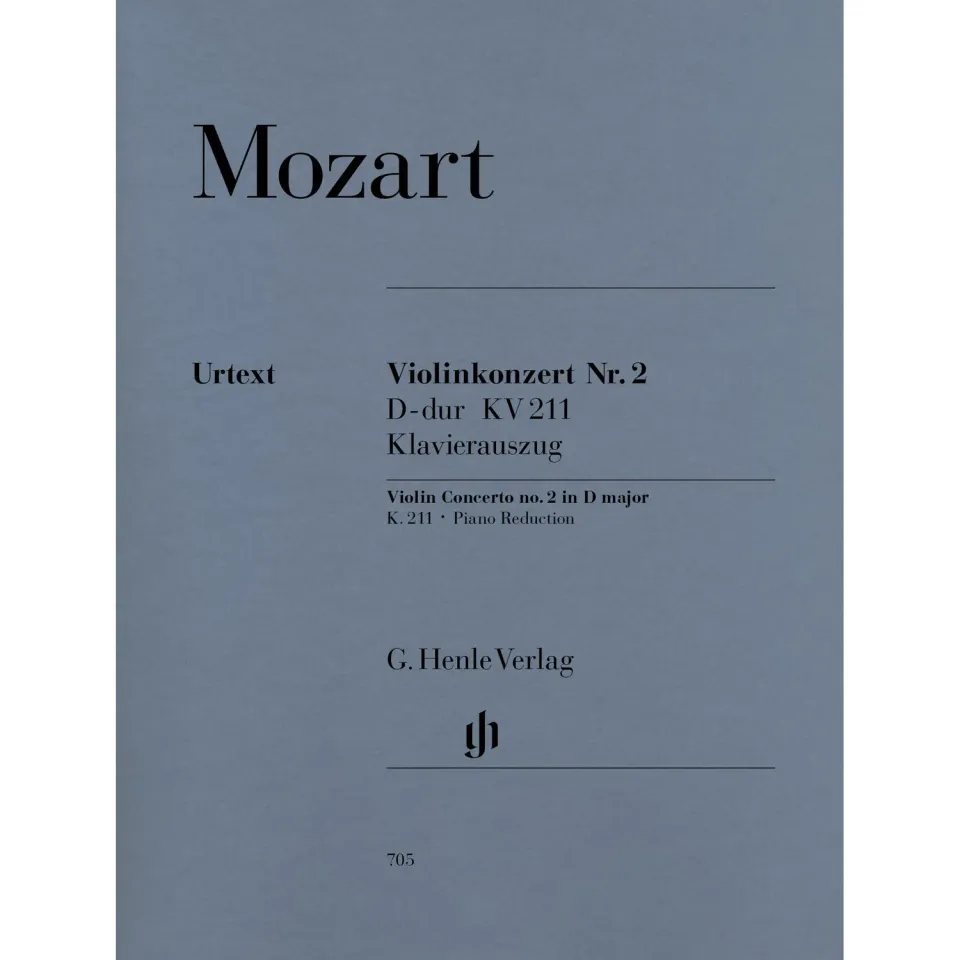 Henle Mozart Violinkonzert Nr 2 D-Dur K 211 Noten Urtext