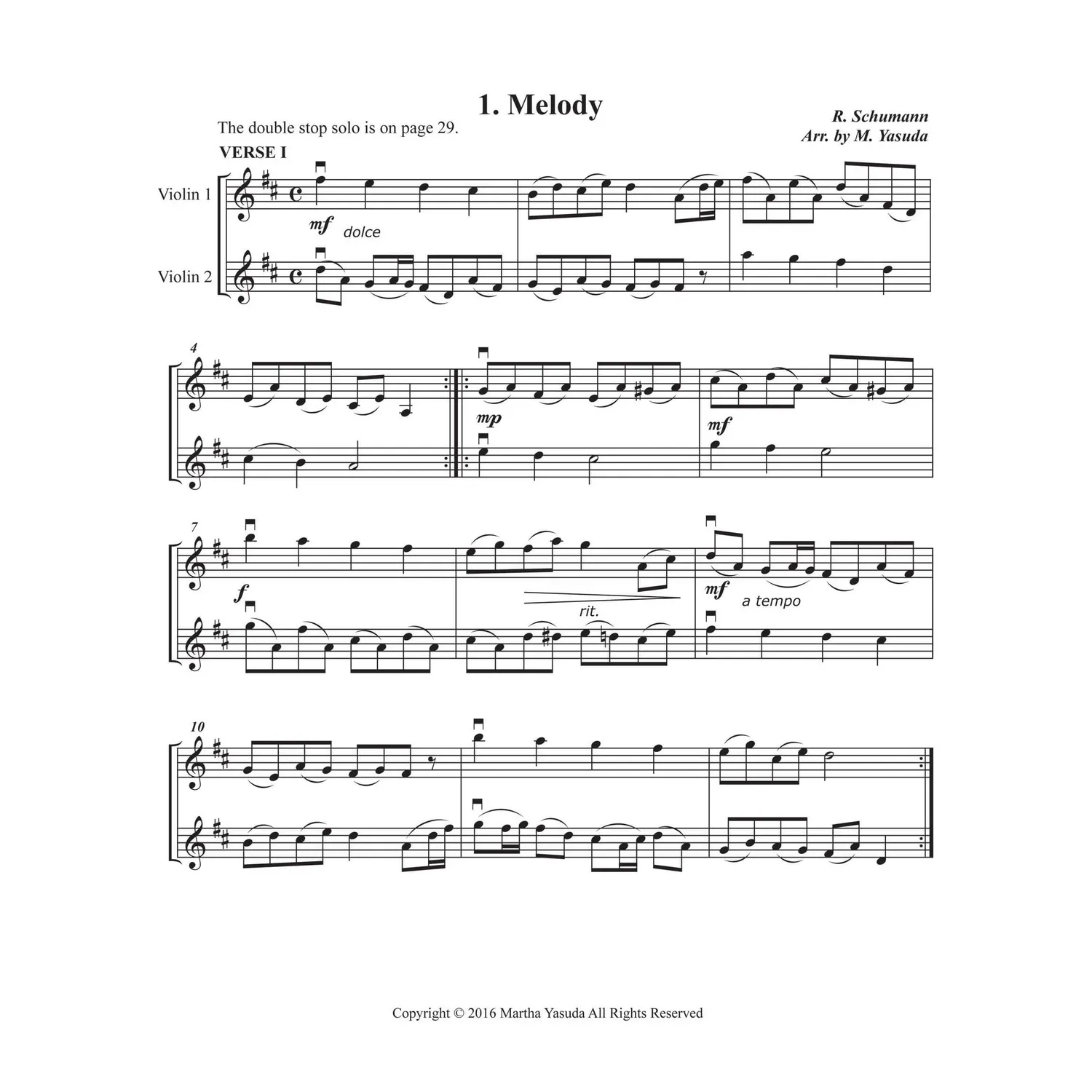 Yasuda Favorite Melodies 2 Noten Violine Doppelgriffe Download