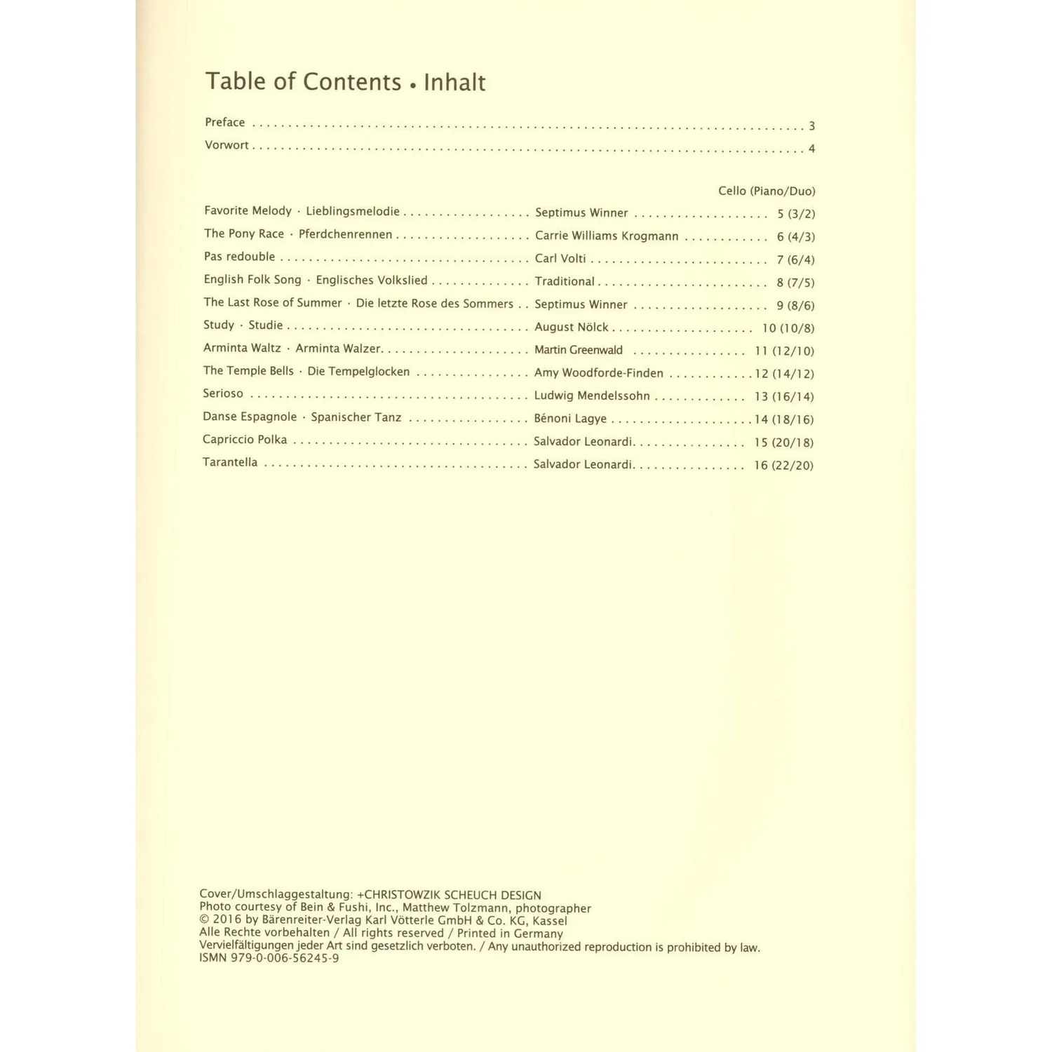 Bärenreiter Sassmannshaus Cello Recital Album 2