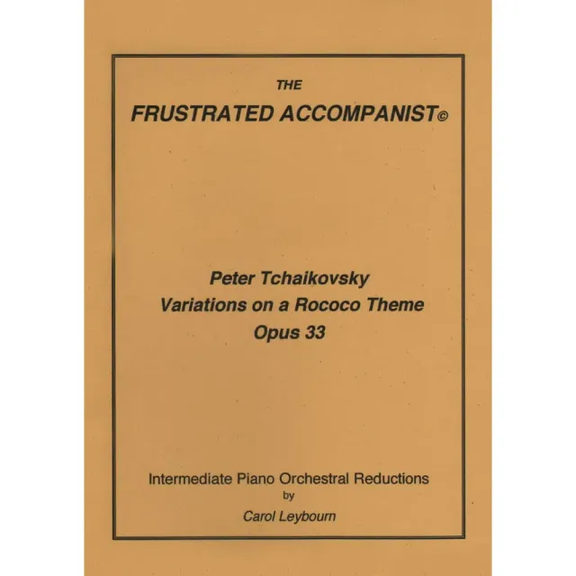 Tschaikowski Rokoko-Variationen Cello Klavierbegleitung