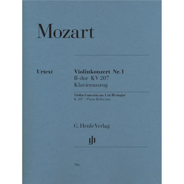 Henle Mozart Violinkonzert Nr.1 K.207 Noten Violine Klavier Urtext