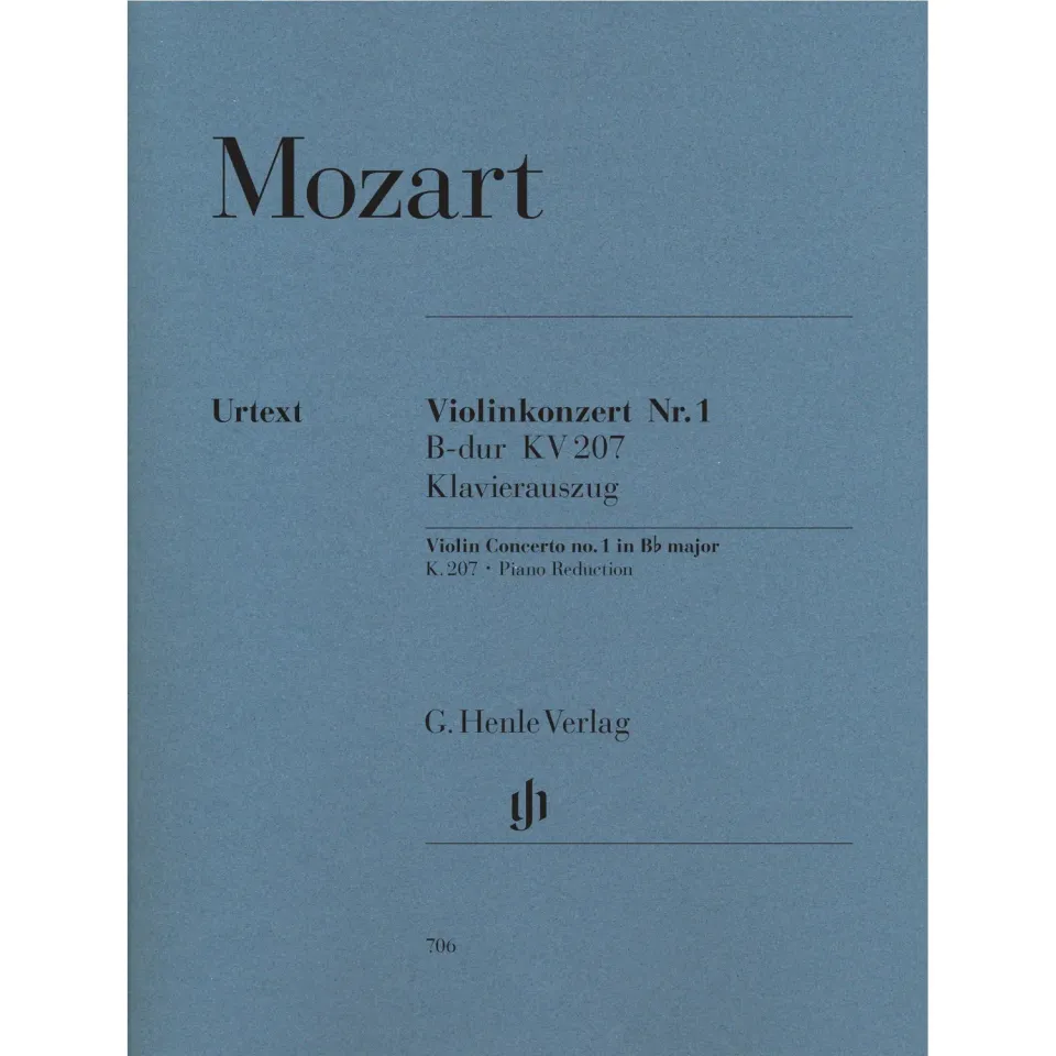 Henle Mozart Violinkonzert Nr.1 K.207 Noten Violine Klavier Urtext
