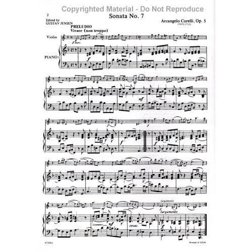 Schirmer Corelli 12 Sonaten Op.5 Bd.2 Violine Noten