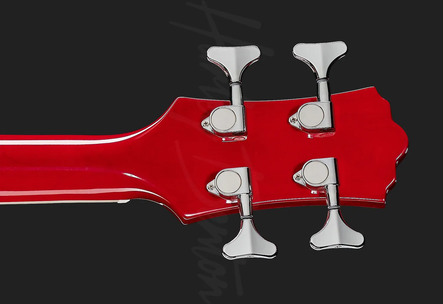Harley Benton Vintage HB-50 Cherry Red Halbakustik-Bass Ahorn
