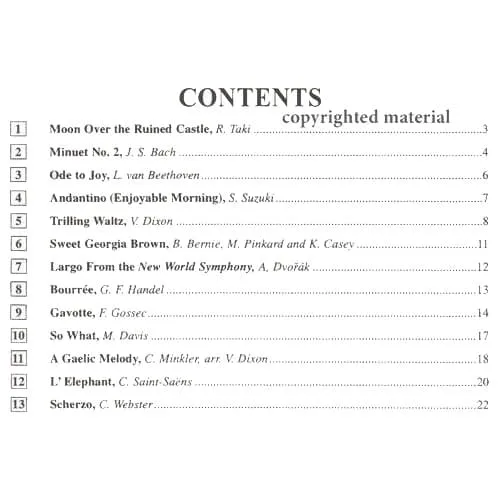 Suzuki Bass School Volume 3 Kontrabass Noten