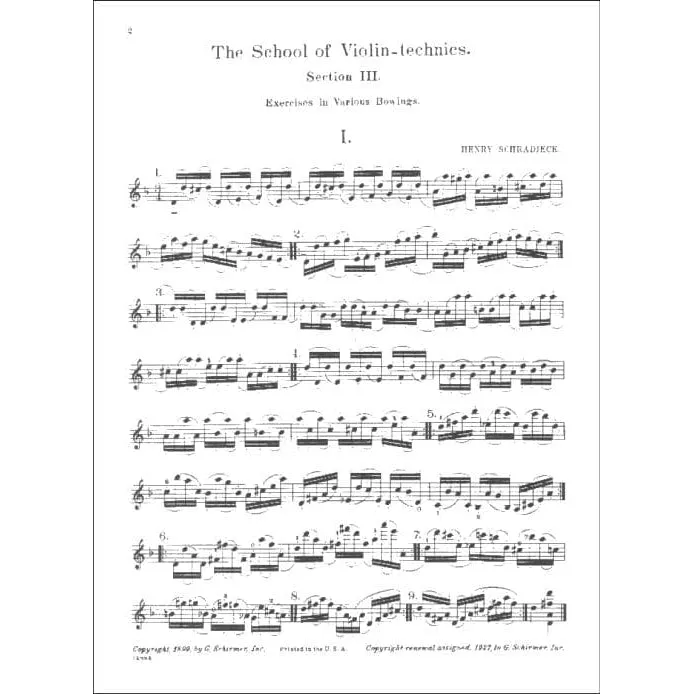 Schirmer Schradieck Violintechnik Buch 3 Noten Violine