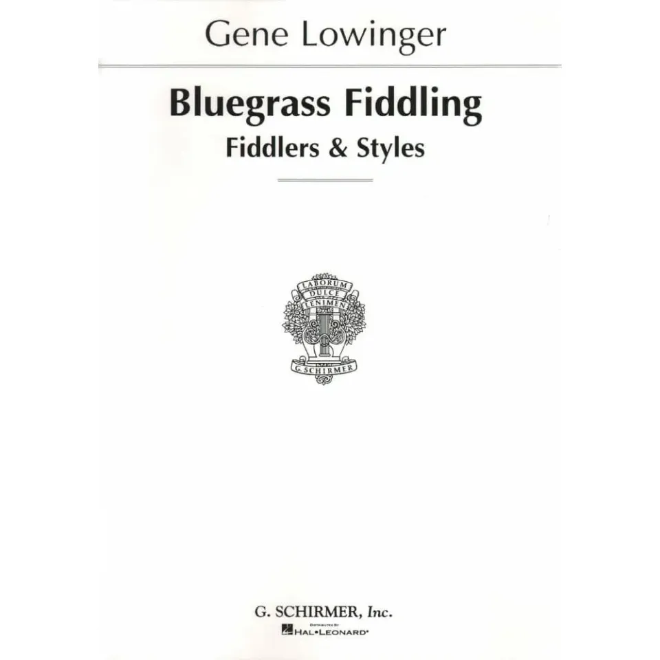 G. Schirmer Lowinger Bluegrass Fiddling Noten Violine solo
