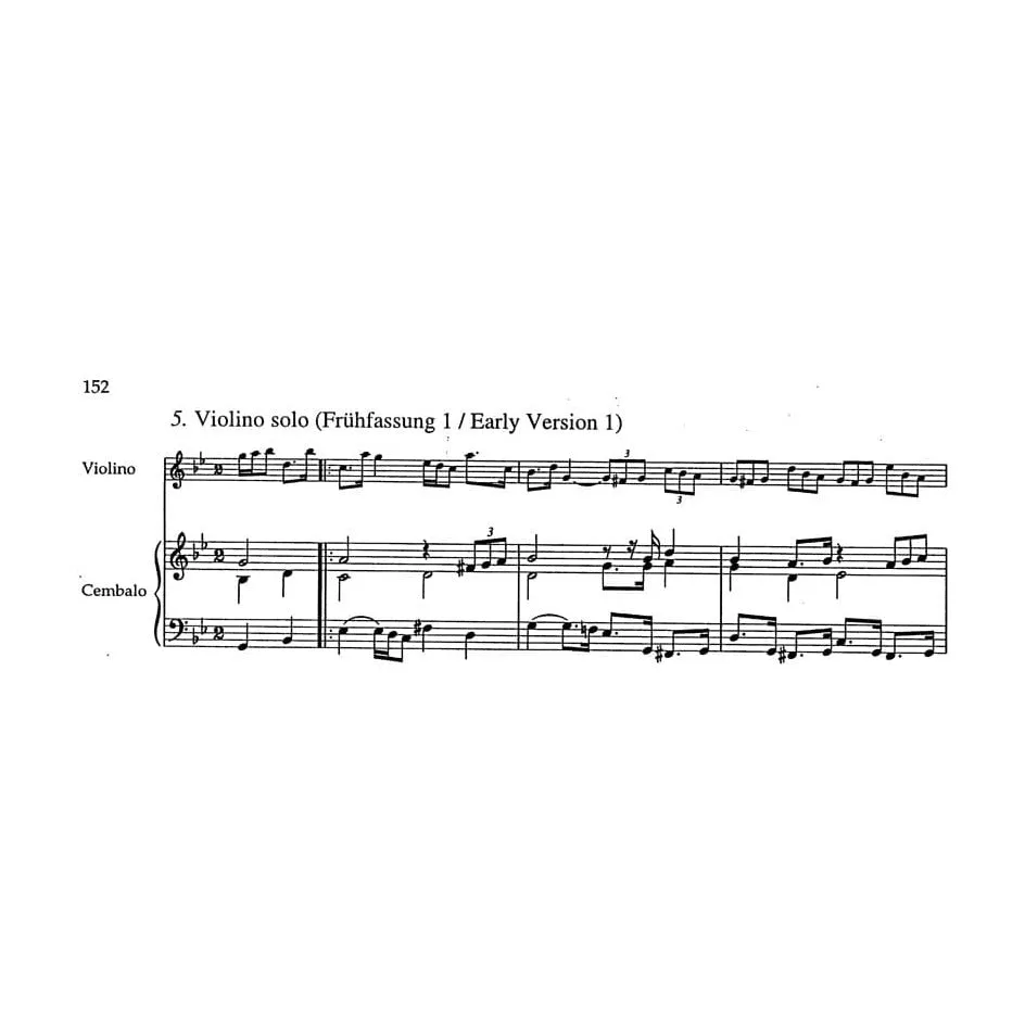 Bärenreiter Bach Sechs Sonaten BWV 1014-1019 Noten Violine Klavier Urtext