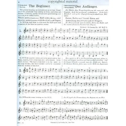 Shar Music Hofmann Op 25 Heft 1 Violinschule Noten solo