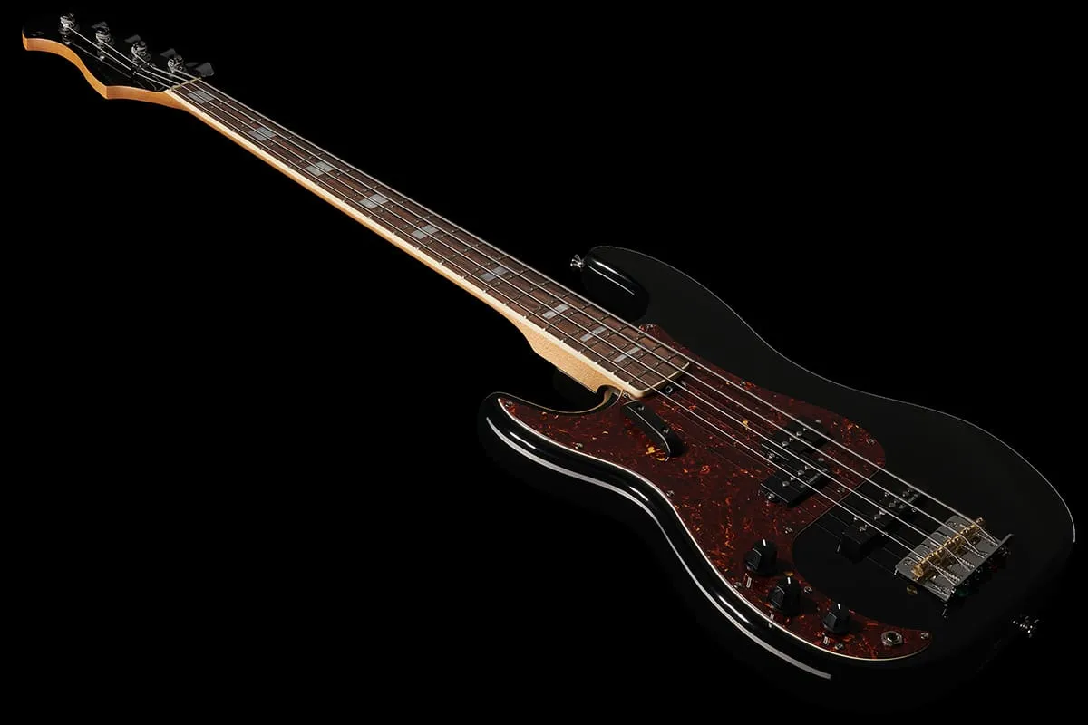 Harley Benton MV-4PJ LH E-Bass Linkshänder schwarz PJ