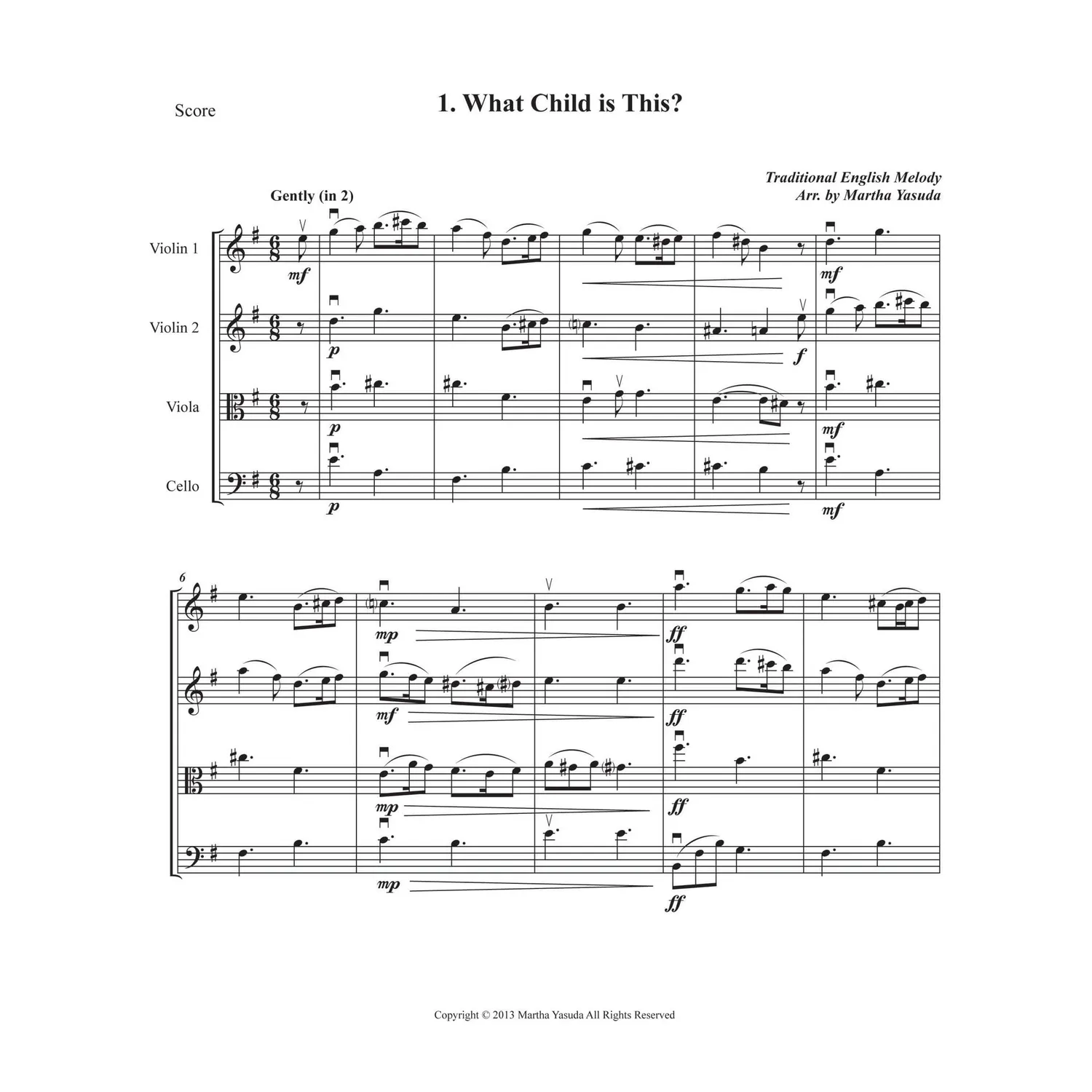 Yasuda Christmas Melodies Quartett Noten Vol 2 Download