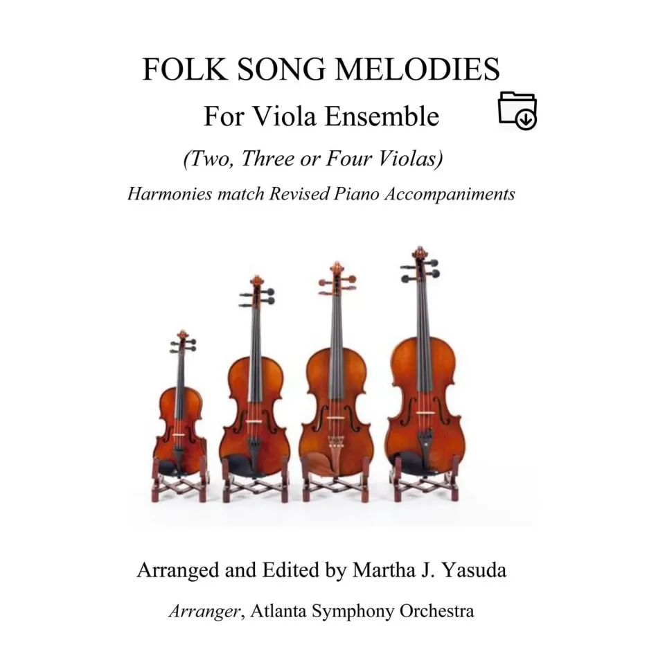 Yasuda Folk Song Melodies Viola-Ensemble Noten Download