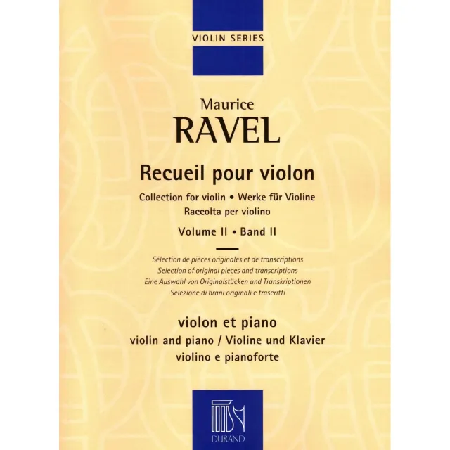 Durand Ravel Collection Vol. II Noten Violine Klavier