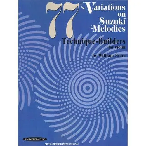 William Starr 77 Variations Geigenheft Suzuki Melodien