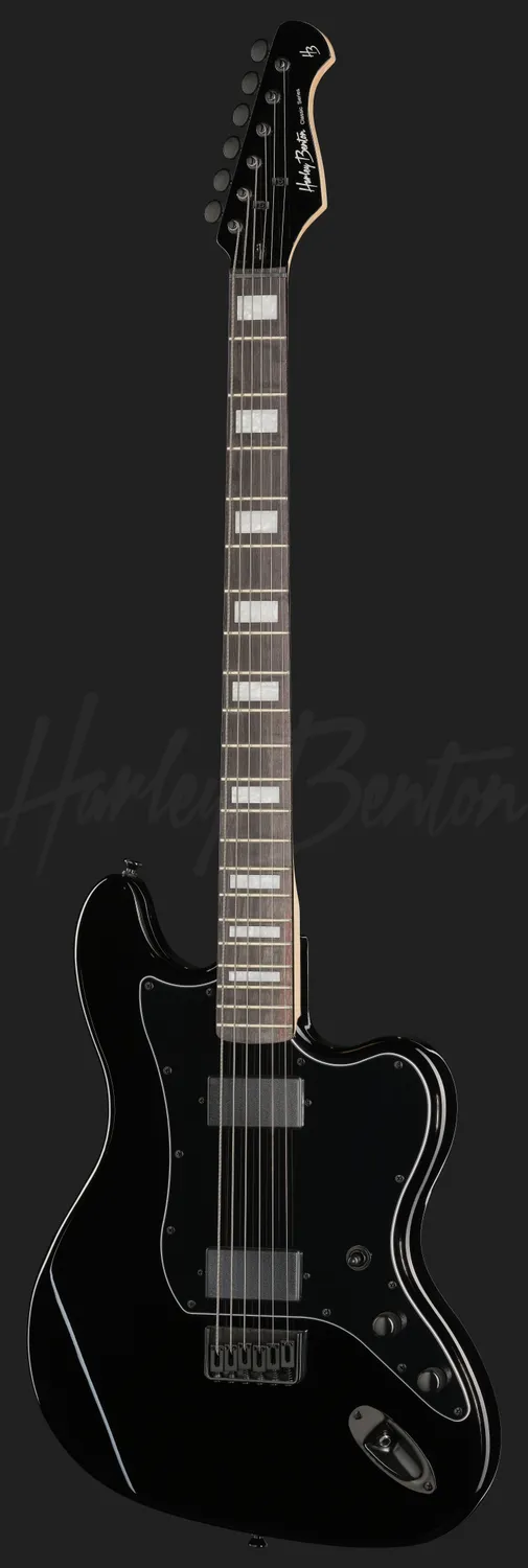 Harley Benton JA-Baritone HH BK Baritongitarre schwarz