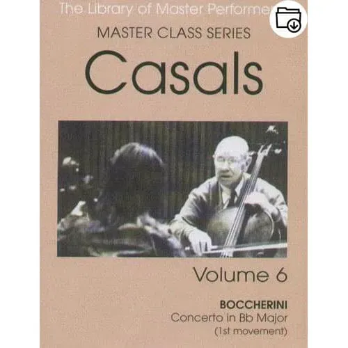 Shar Music Pablo Casals Master Class Vol.6 Noten Default