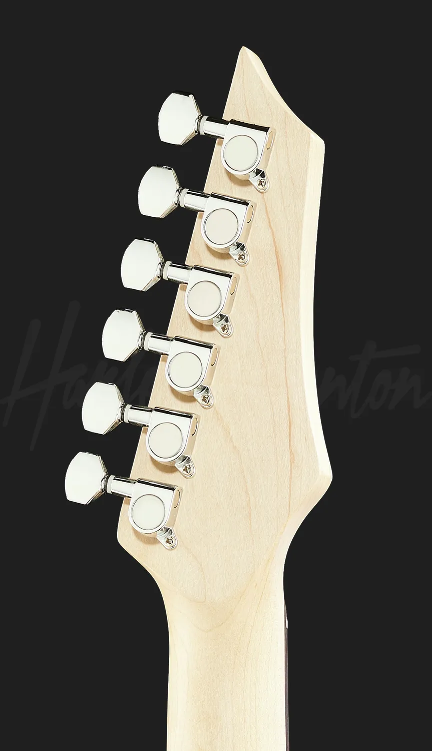 Harley Benton RG-Junior LH E-Gitarre Black Linkshand 3/4