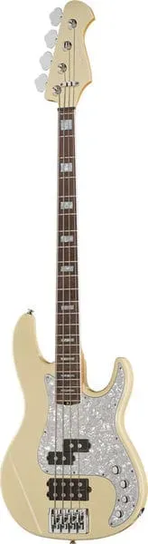 Harley Benton Pro MP-4EB Creme E-Bass Split-Coil aktiv