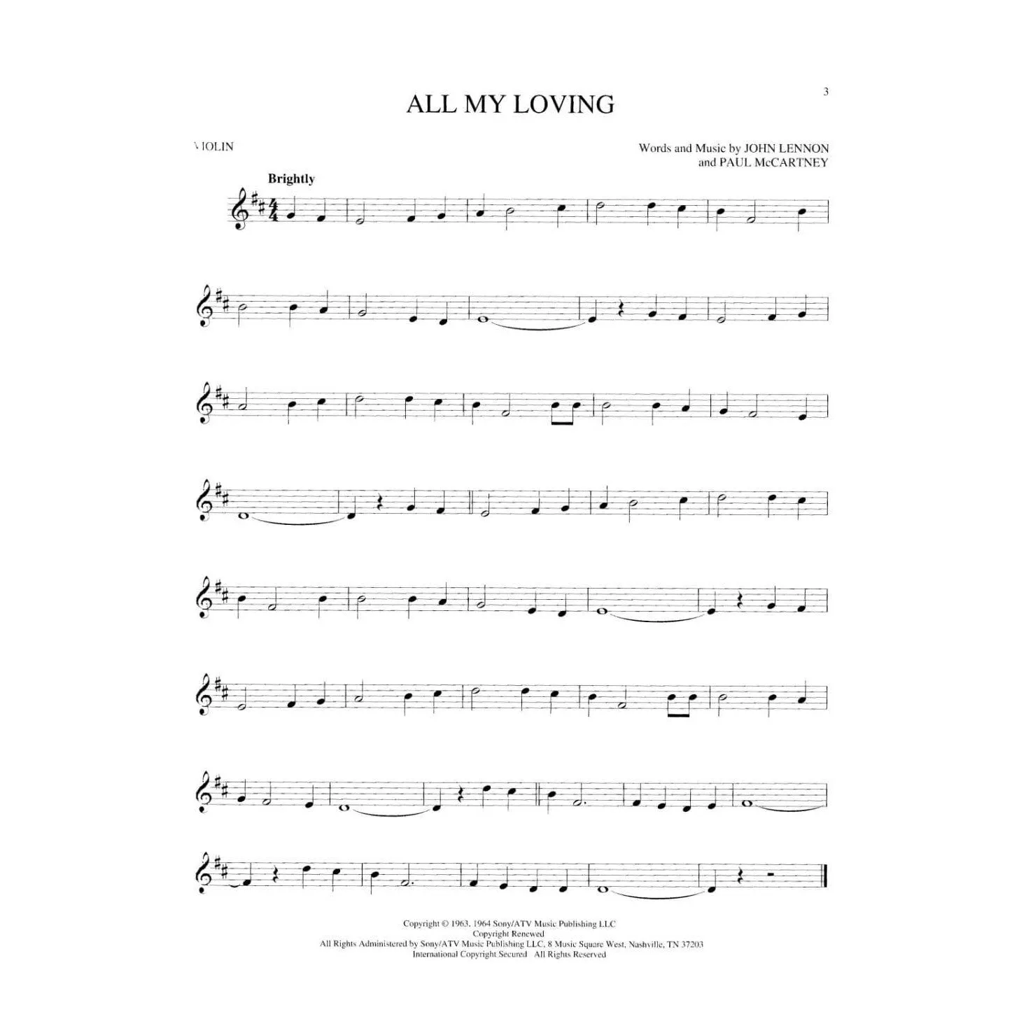 Hal Leonard Best of Beatles Violine solo 89 Songs