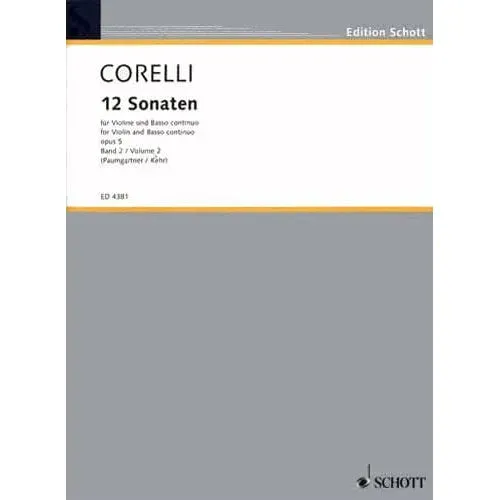 Corelli Sonaten Vol.2 Nr.7-12 Violine Klavier Schott