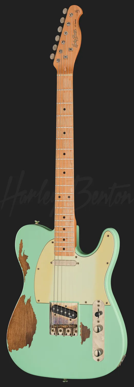 Harley Benton TE-62HA MN SFG E-Gitarre Seafoam Green