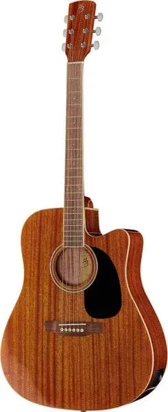 Harley Benton Custom CLD-60SMCE NT Westerngitarre Mahagoni