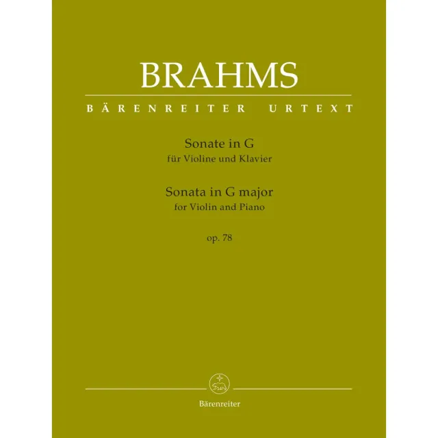 Bärenreiter Brahms Sonate G-Dur op. 78 Noten Violine Klavier
