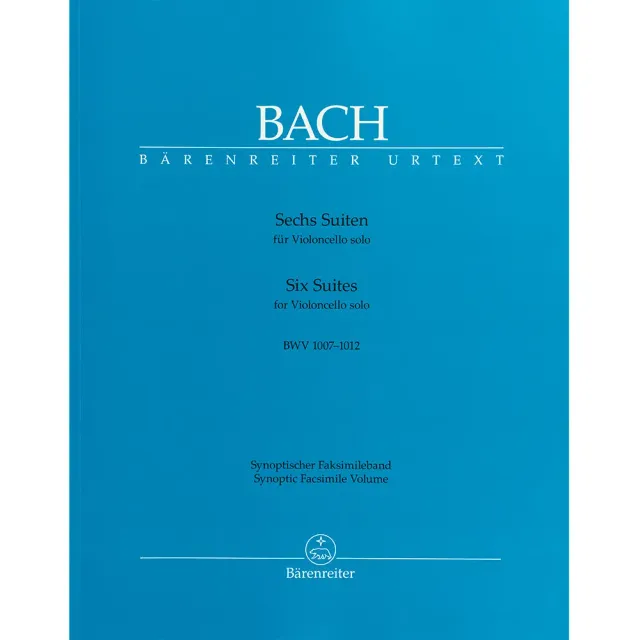 Bach Sechs Suiten Cello-Noten BWV 1007-1012 Faksimile