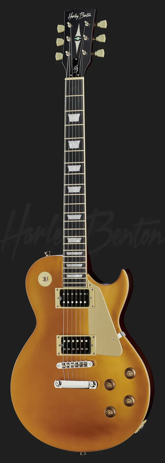 Harley Benton Vintage Series SC-400 E-Gitarre Gold Humbucker