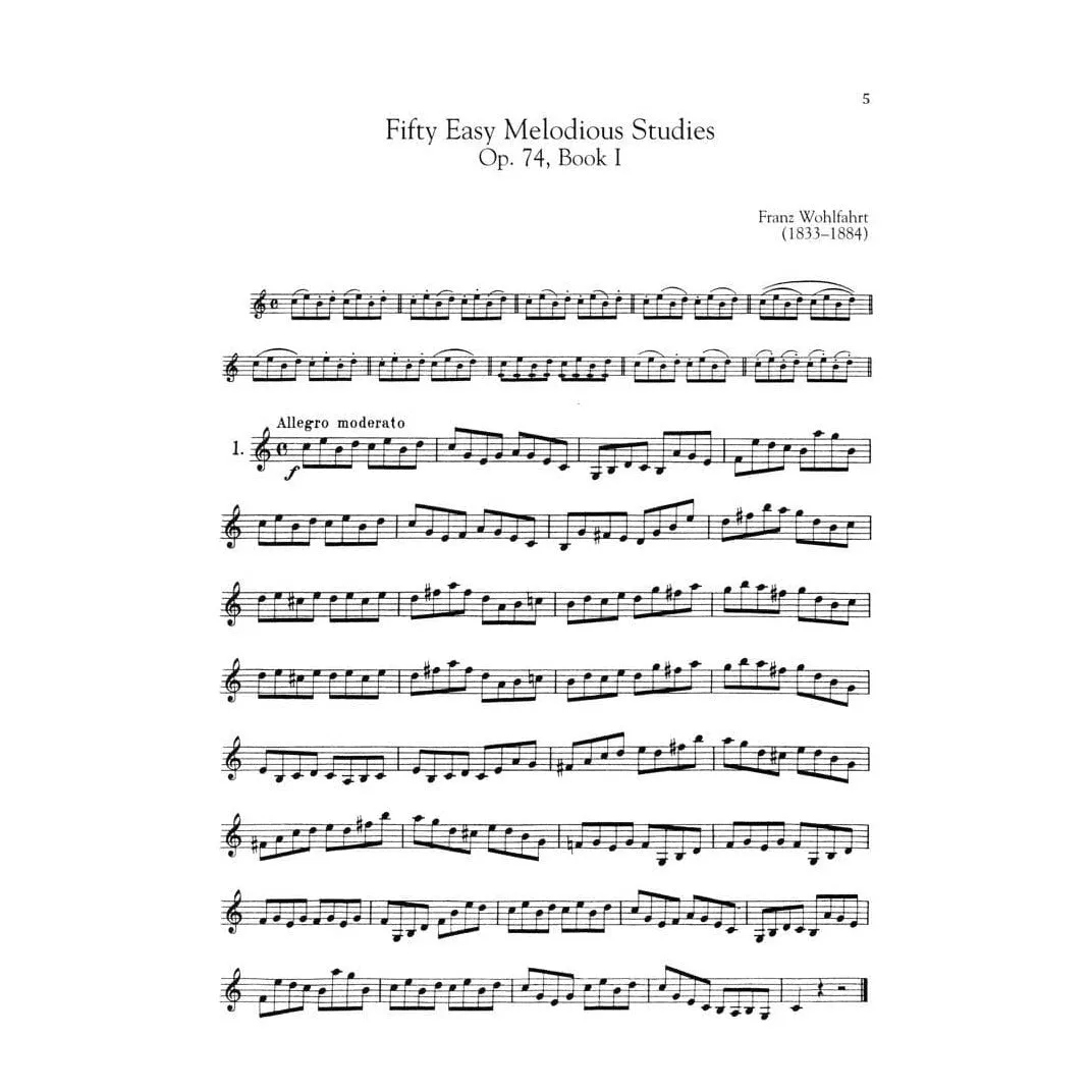 Schirmer Wohlfahrt Op 74 Violin Etüden Noten Doppelband