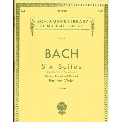 Shar Bach 6 Suiten BWV 1007-1012 Violanoten Svecenski