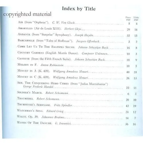 Shar Music First Solos From The Classics Violinnoten 1. Lage