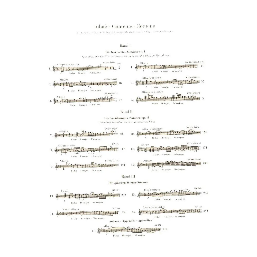 Henle Mozart Sonaten Klavier Violine Band 2 Noten Urtext